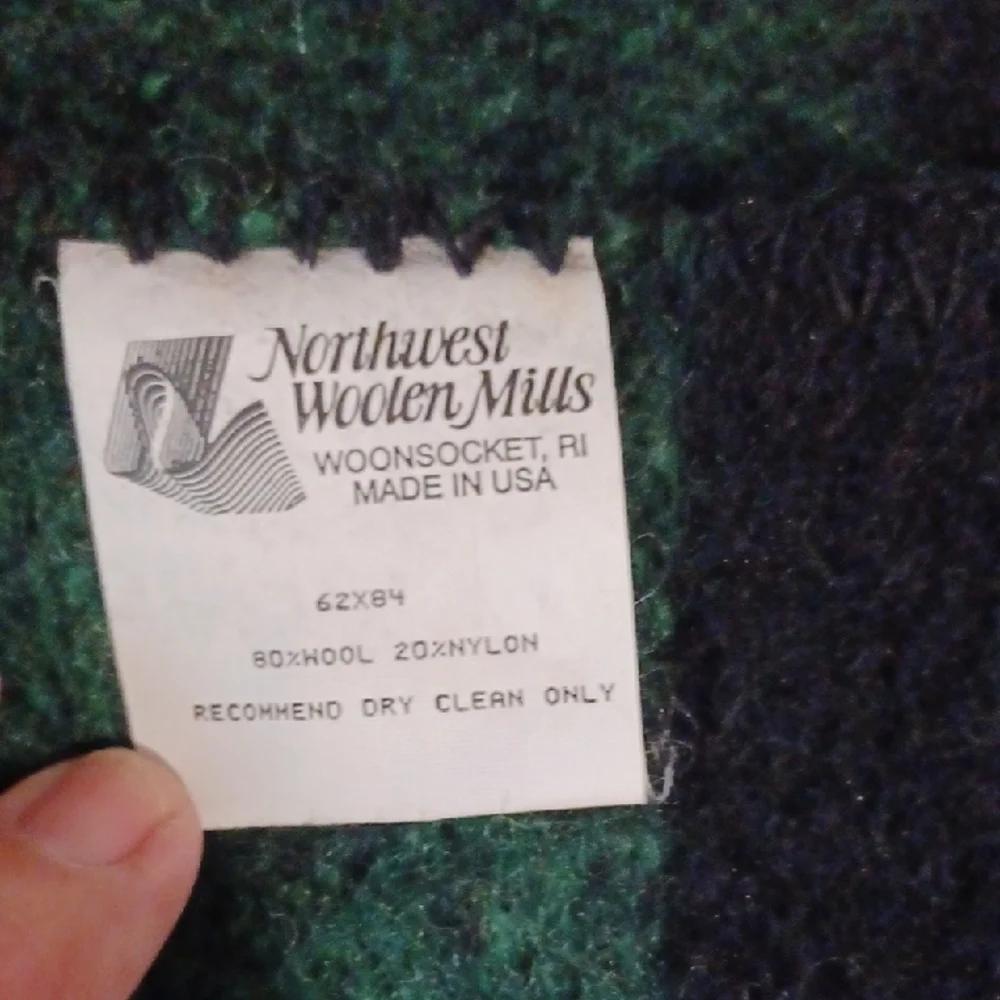 Northwestern Woolen mills cozy green